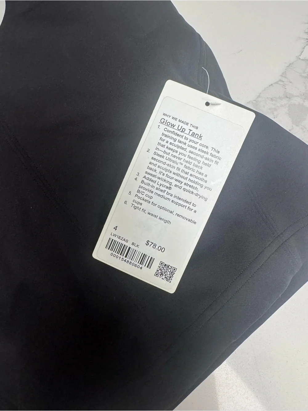 lululemon athletica Black Muscle Tank Top